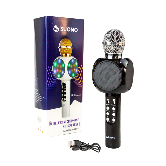 LMJ TECNOLOGÍA - microfono inalambrico suono 2381-suo-d microfono karaoke  con parlante