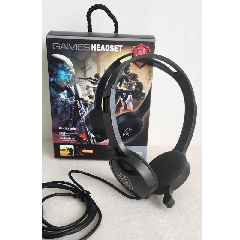 LMJ TECNOLOGÍA - auriculares vincha con cable games heatset gm007 gaming  headset auricular gamer