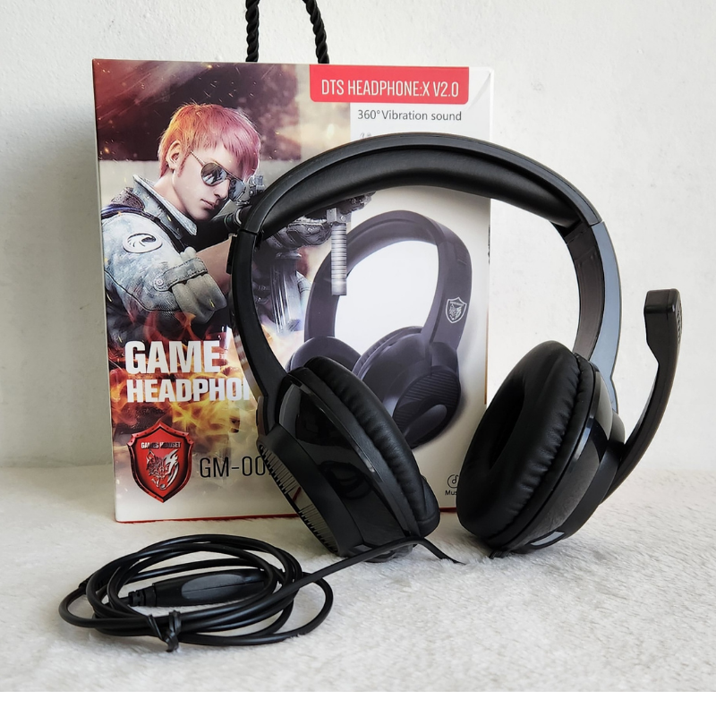 LMJ TECNOLOGÍA - auriculares vincha con cable games heatset gm007 gaming  headset auricular gamer